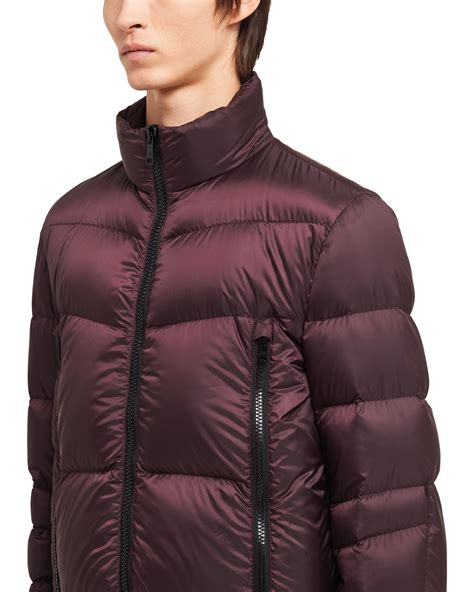 Technical eggshell fabric puffer jacket 